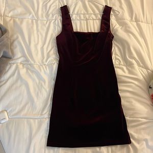 Velvet Burgundy Dress